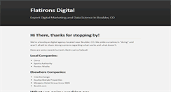 Desktop Screenshot of flatironsdigital.com