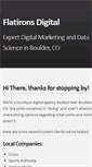 Mobile Screenshot of flatironsdigital.com