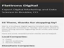 Tablet Screenshot of flatironsdigital.com